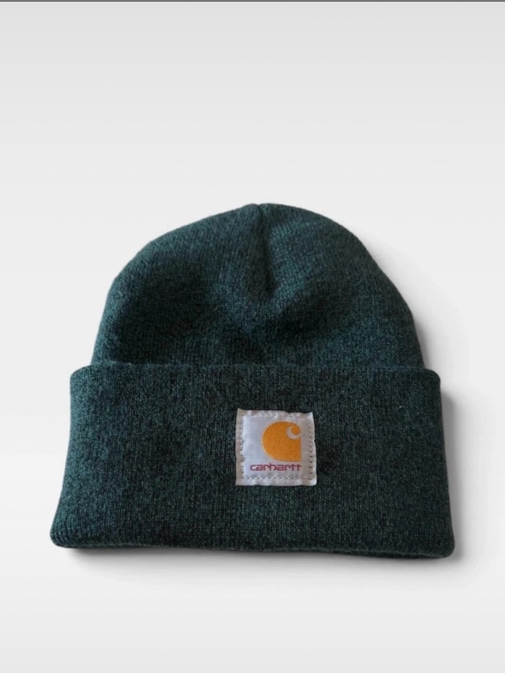 Carhartt Dark Teal Folded Cuff Knit Beanie